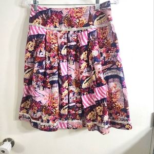 Autograph floral mid length skirt